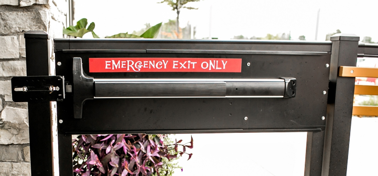 emergency push bar installation in Costa Mesa